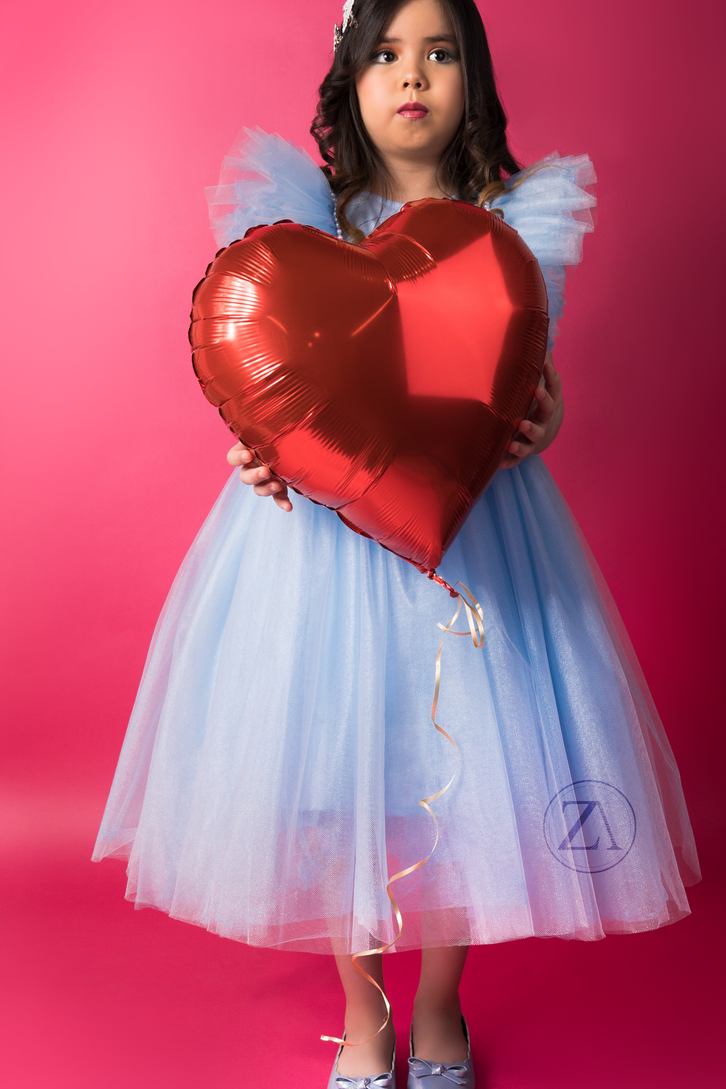 Dreamy Blue Tulle Gown
