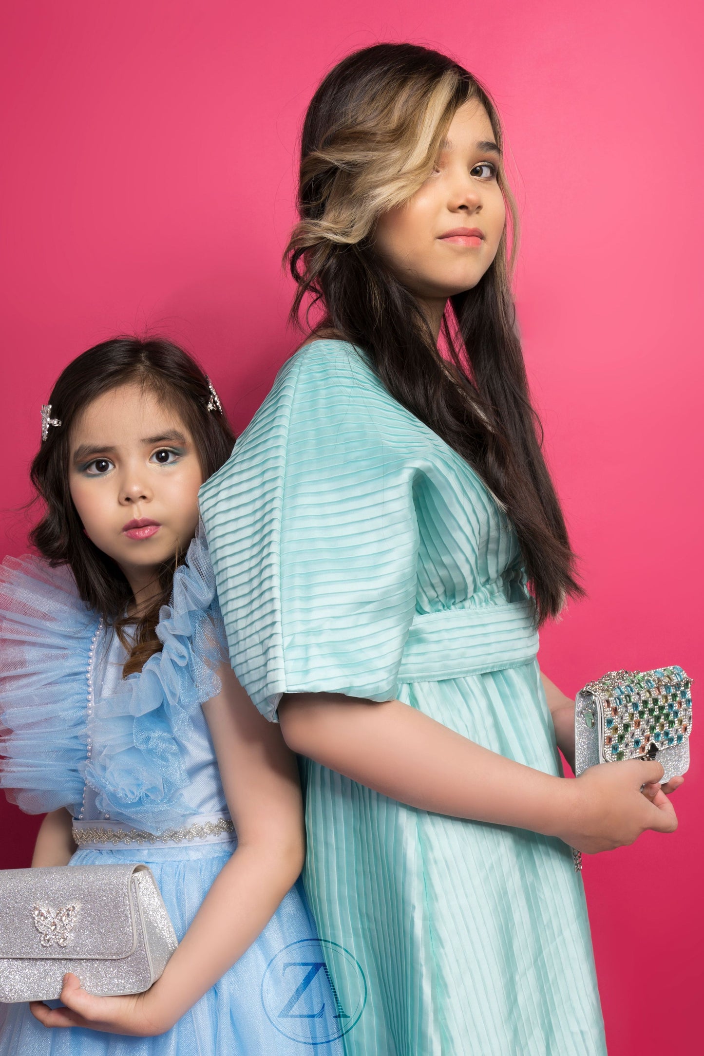 Turquoise Breeze Organza Dress
